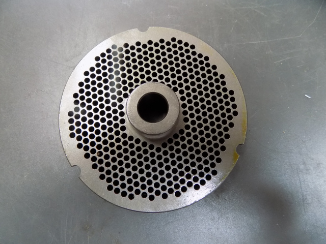 Hobart-Biro-Butcher-Boy-Hollymatic Number #32 Grinder Plate 1/8" Holes With Hub This is The Extra Th